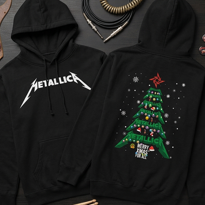 Buzo Capota Metallica Merry Christmas Doble estampado