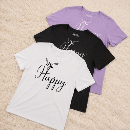 Camiseta Happy Karisma Para Mujer