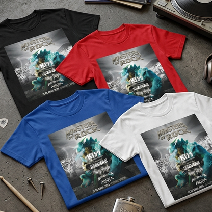 Camiseta Algodon Monsters Of Rock Poster Bogota 2023