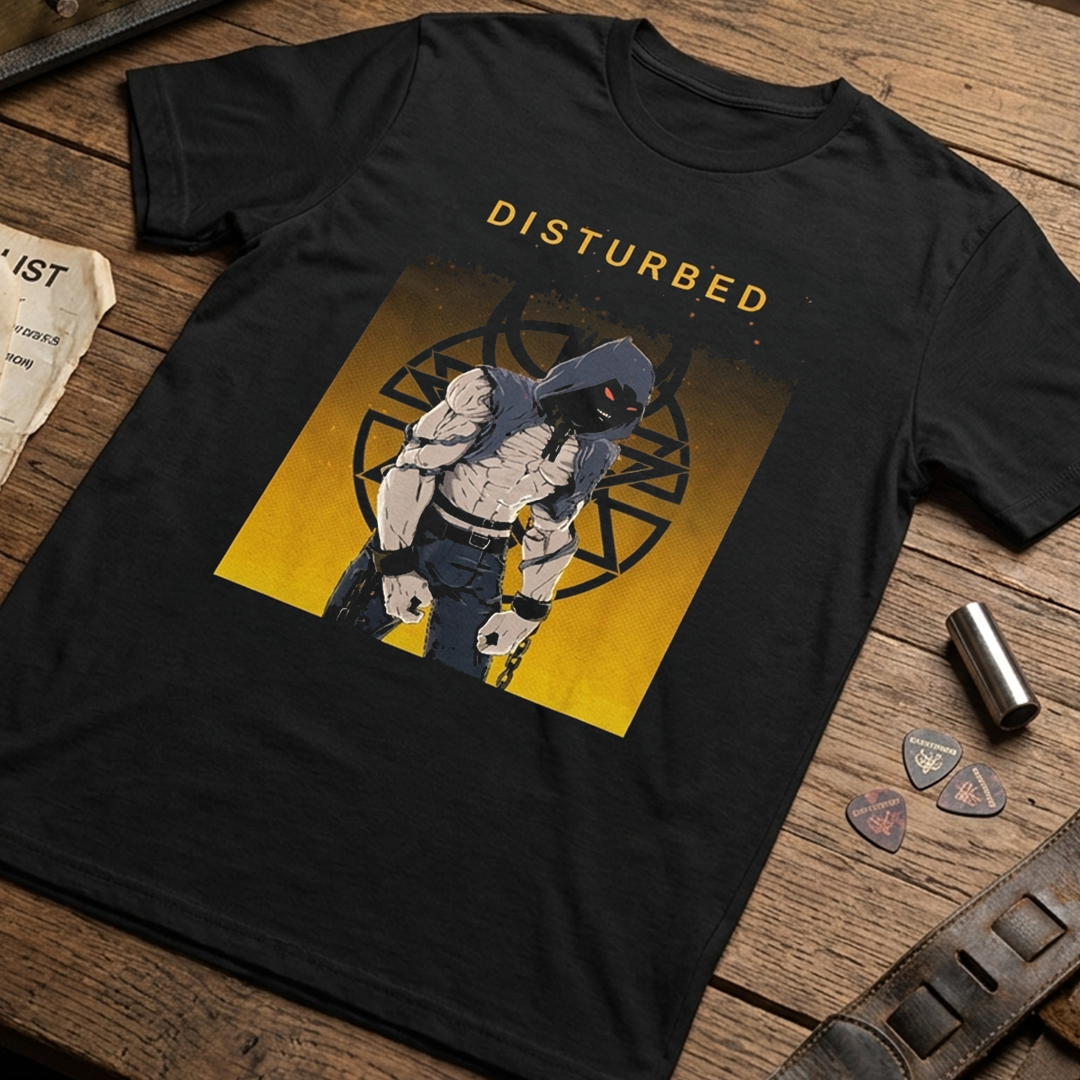 Camiseta Algodon Disturbed Poster Art