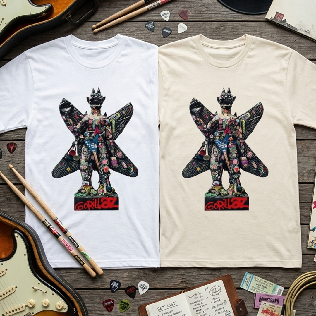 Camiseta Algodon Gorillaz Pazuzu