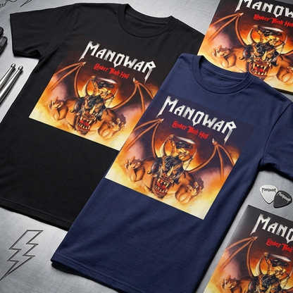 Camiseta Algodon Manowar Buber Than Hell