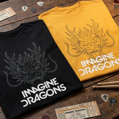 Camiseta Algodon Imagine Dragons Art 2