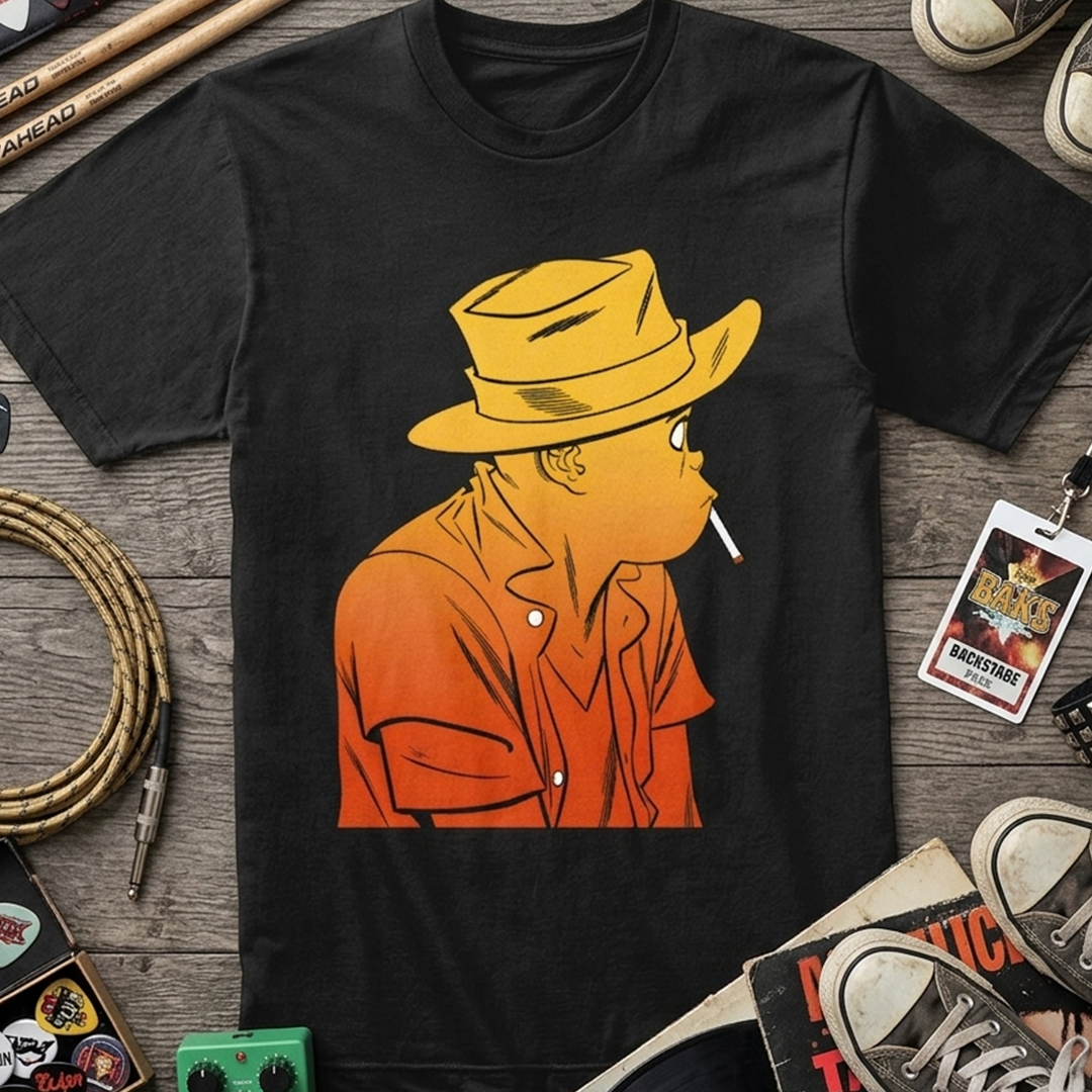 Camiseta Algodon Gorillaz Sunset & Hobbs