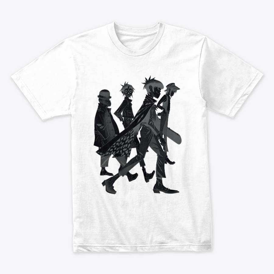 Camiseta Algodon Gorillaz Shadows