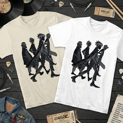 Camiseta Algodon Gorillaz Shadows