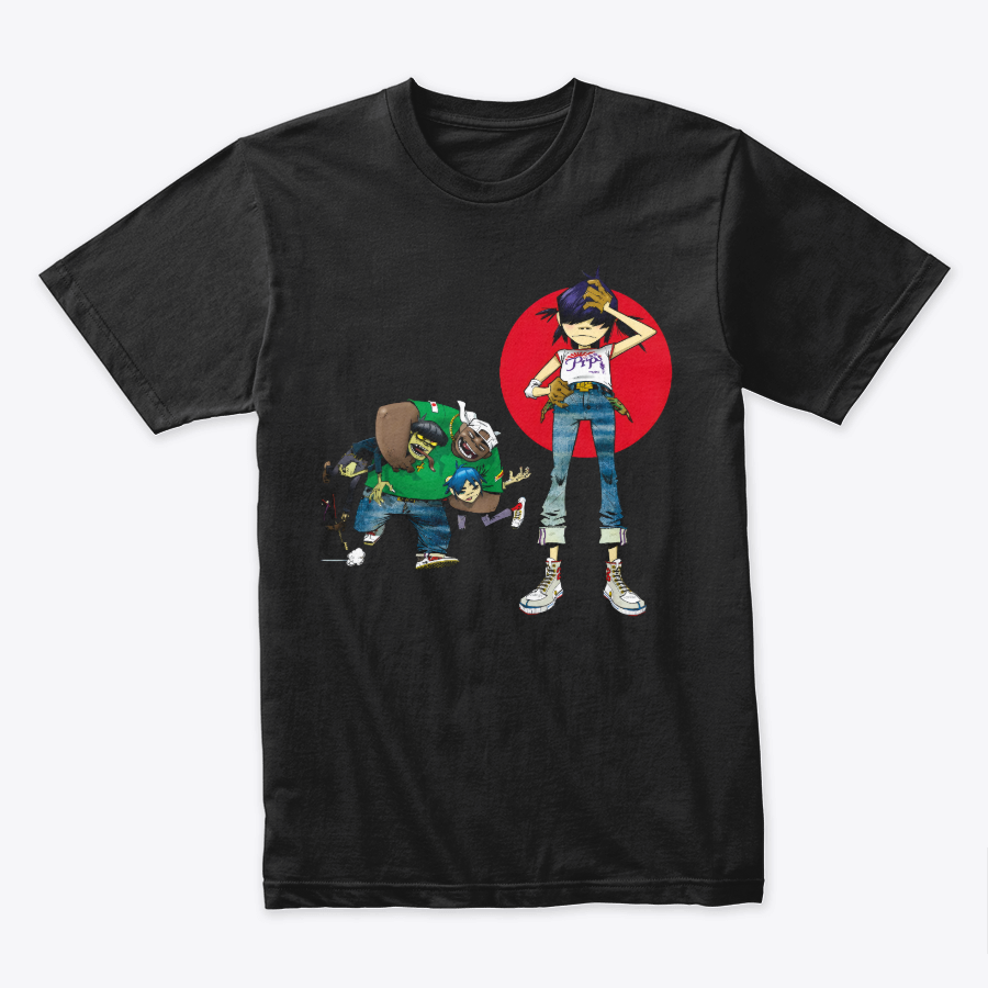 Camiseta Algodon Gorillaz Invisible Sun