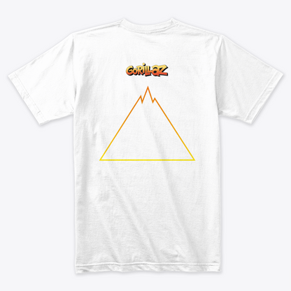 Camiseta Algodón Gorillaz Art Triangulo Doble Estampado