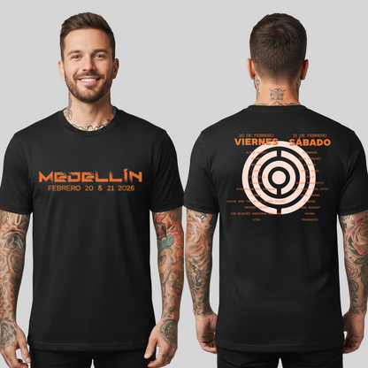 Camiseta Algodón Core Line Up Naranja