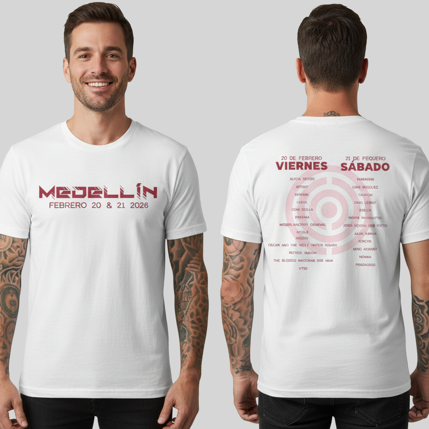 Camiseta Algodón Core Line Up Rojo