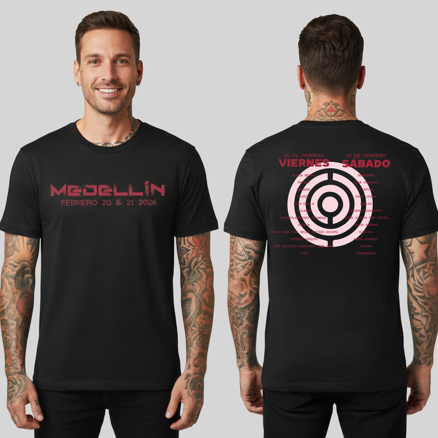 Camiseta Algodón Core Line Up Rojo