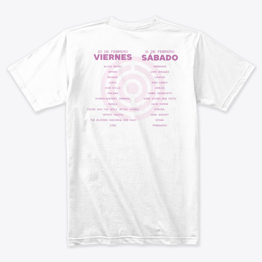 Camiseta Algodón Core Line Up Rosa