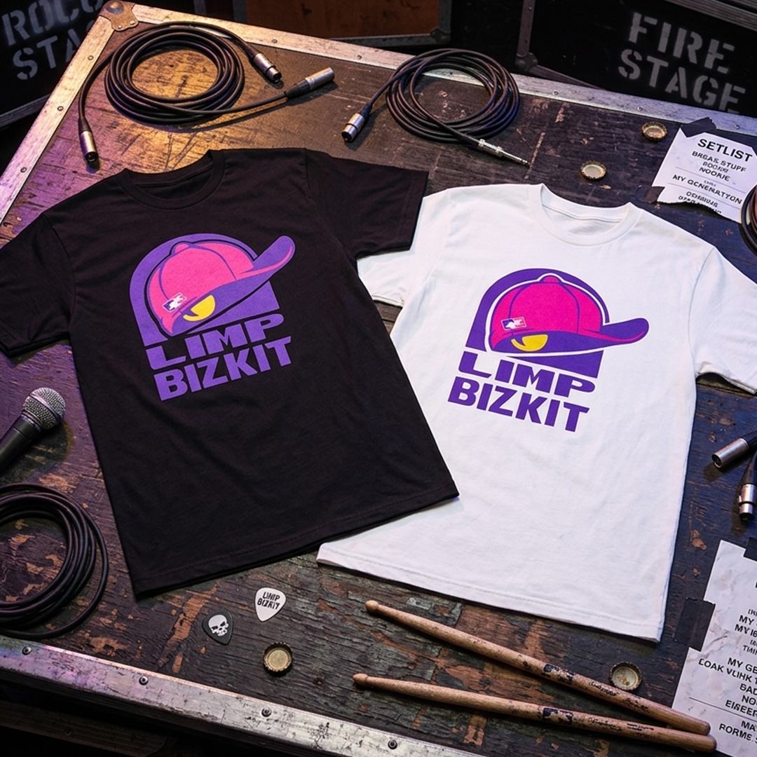 Camiseta Algodon Limp Bizkit Logo Art Taco Bell