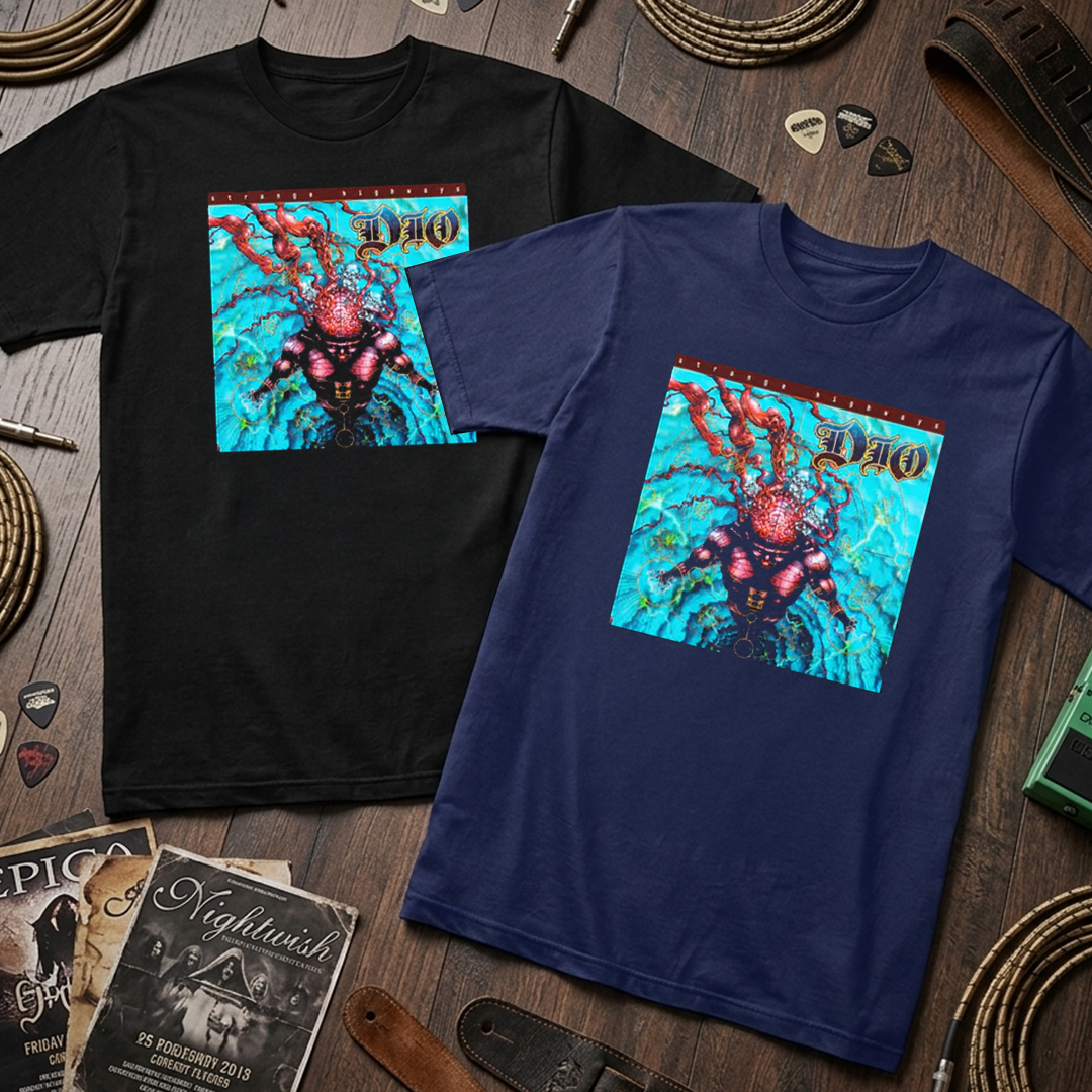Camiseta Algodon Dio Strange Highways