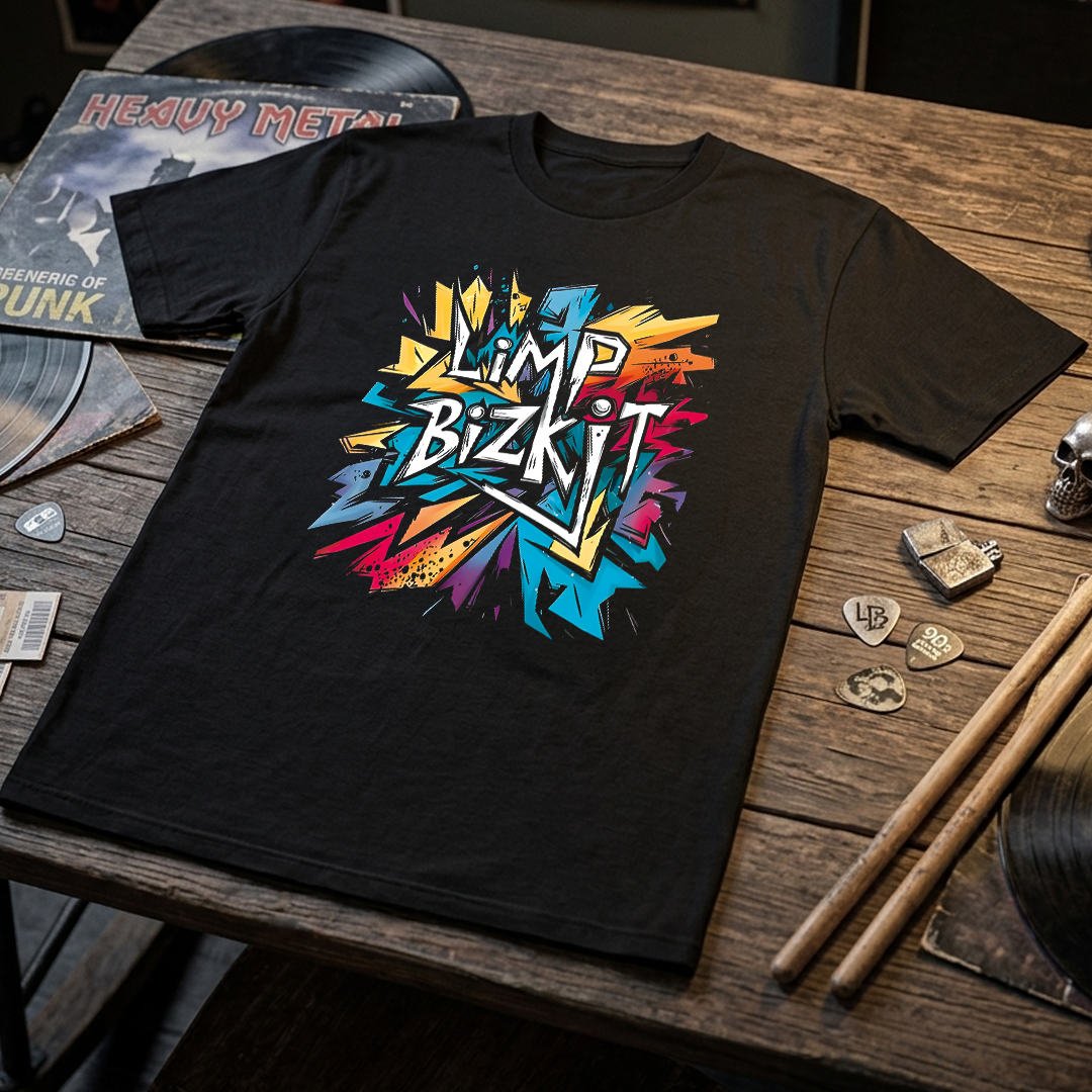 Camiseta Algodon Limp Bizkit Poster Graffiti Poster Clasico