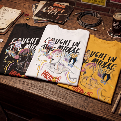 Camiseta Algodon Paramore Caught in the Middle