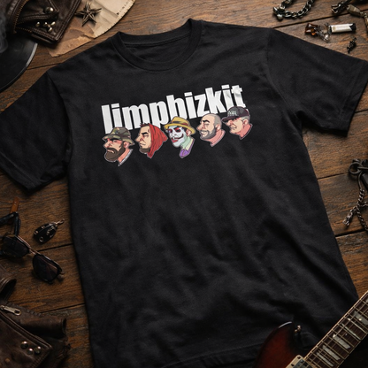 Camiseta Algodon Limp Bizkit Banda Caras poster