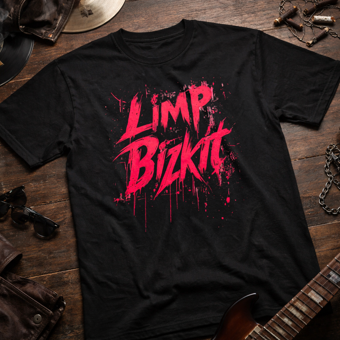 Camiseta Algodon Limp Bizkit Logo Poster