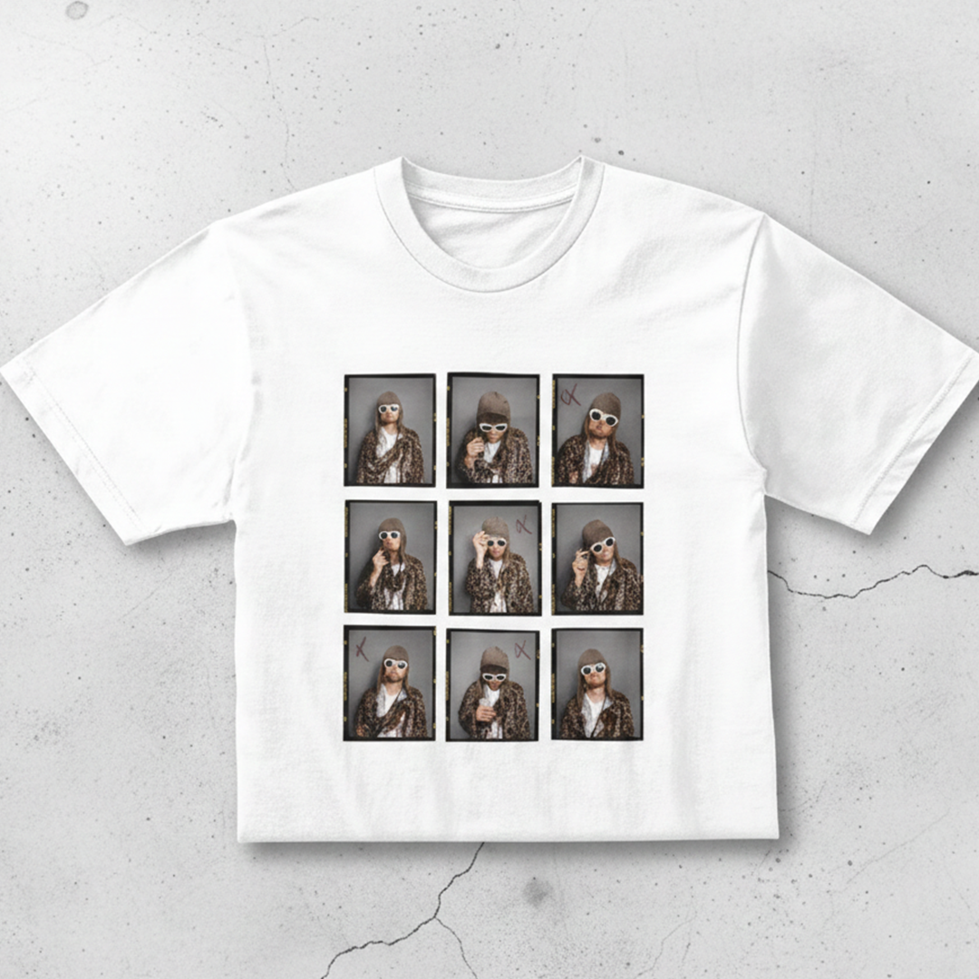 Camiseta en Algodon Rock Style Kurt Cobain