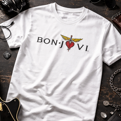 Camiseta en Algodon Rock Style Bon Jovi