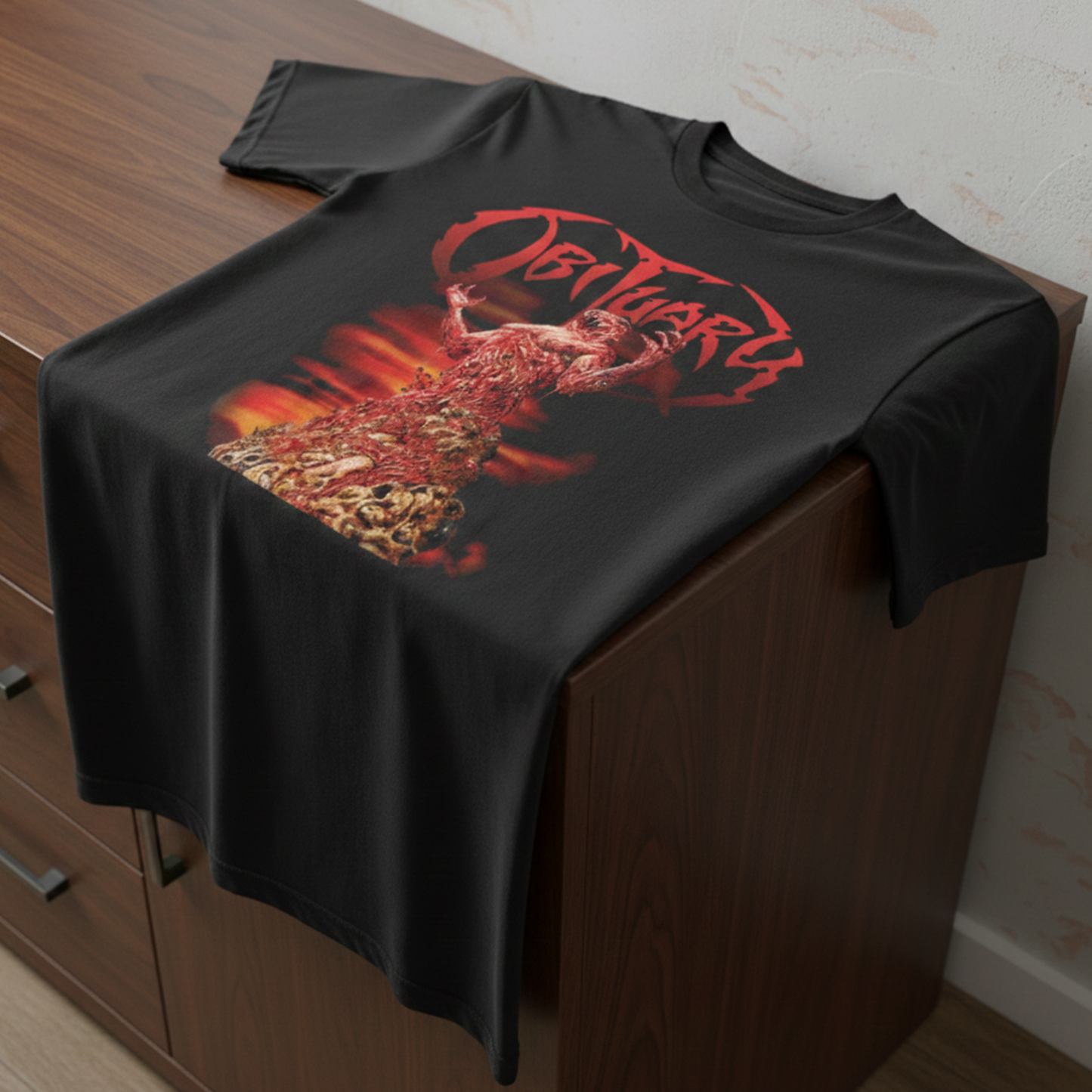 Camiseta Algodón Obituary Cause of Death 2