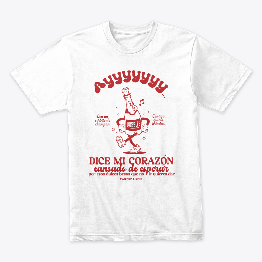 Camiseta Navideña Ayy Dice Mi Corazón Cansado De esperar Rojo
