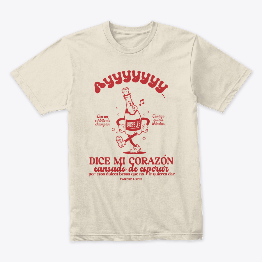 Camiseta Navideña Ayy Dice Mi Corazón Cansado De esperar Rojo
