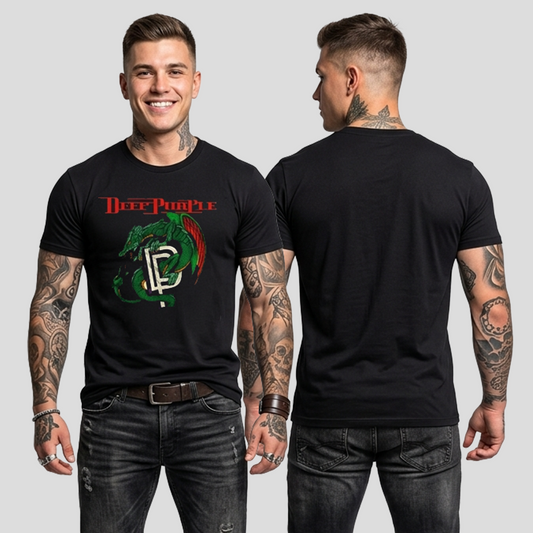 Camiseta Algodon Deep Purple Logo