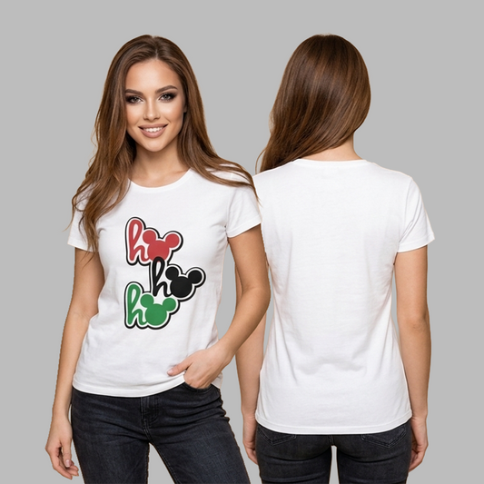Camiseta Disney Navideña Ho Ho Ho! para mujer