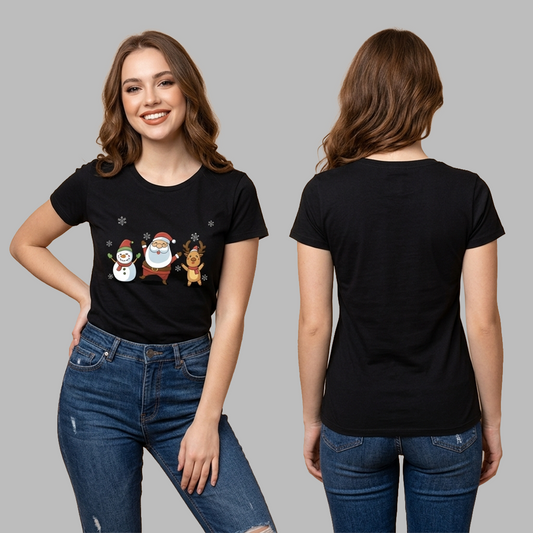 Camiseta Navidad personajes Karisma para mujer