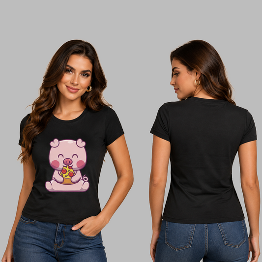 Camiseta Pig Pizza Karisma para Mujer