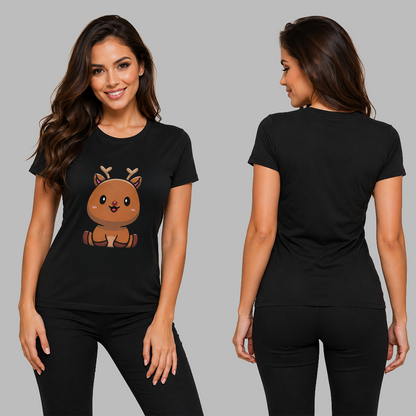 Camiseta Reno Navideño Karisma para mujer