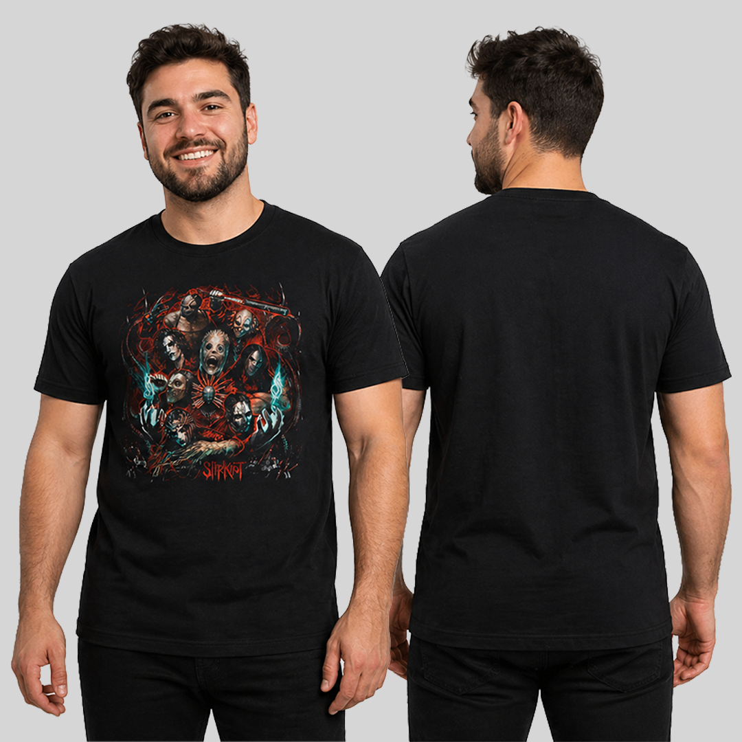 Camiseta Algodon Slipknot Band Poster