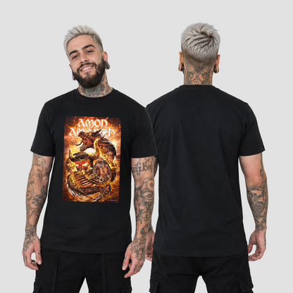 Camiseta Algodon Amon Amarth Poster Style