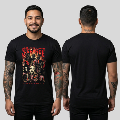 Camiseta Algodon Slipknot Anntenas To Hell