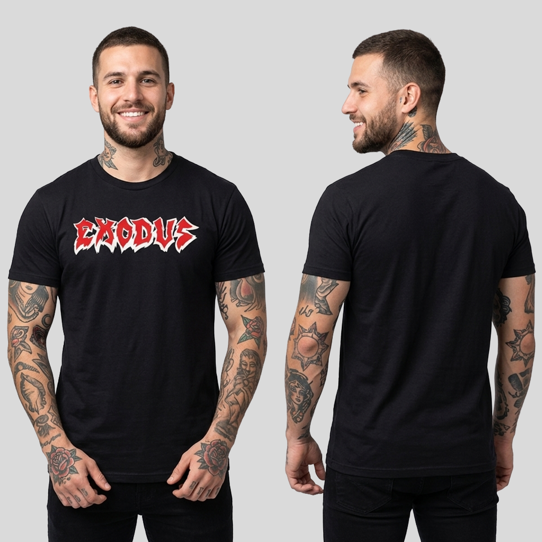 Camiseta Algodon Exodus Logo art