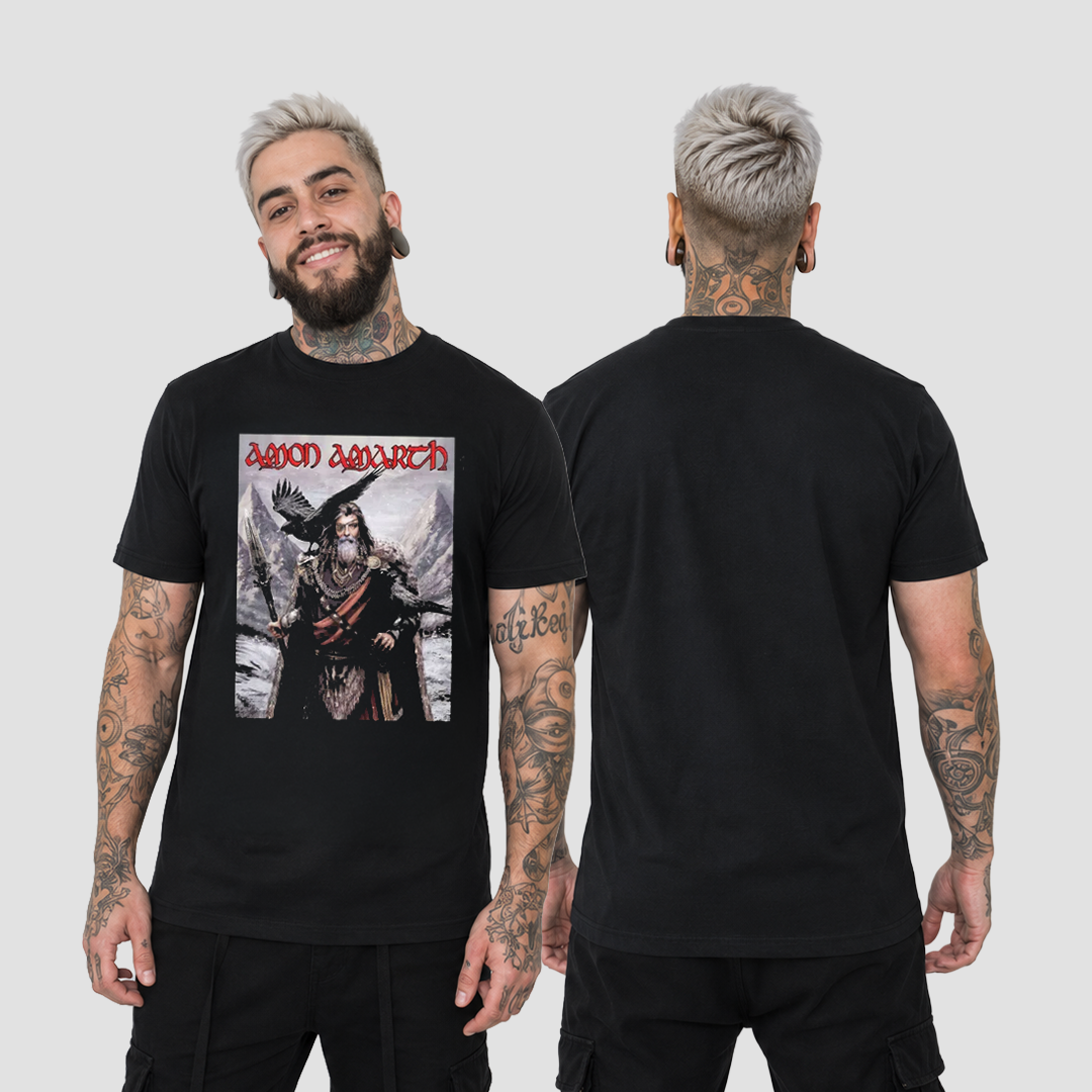 Camiseta Algodon Amon Amarth Poster Style Vikingo
