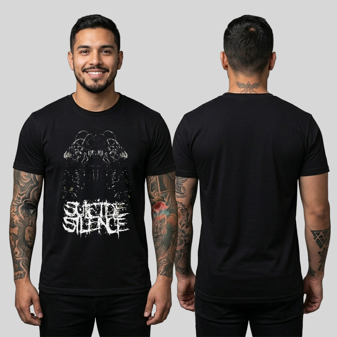 Camiseta Algodon Suicide Silence Domination Art