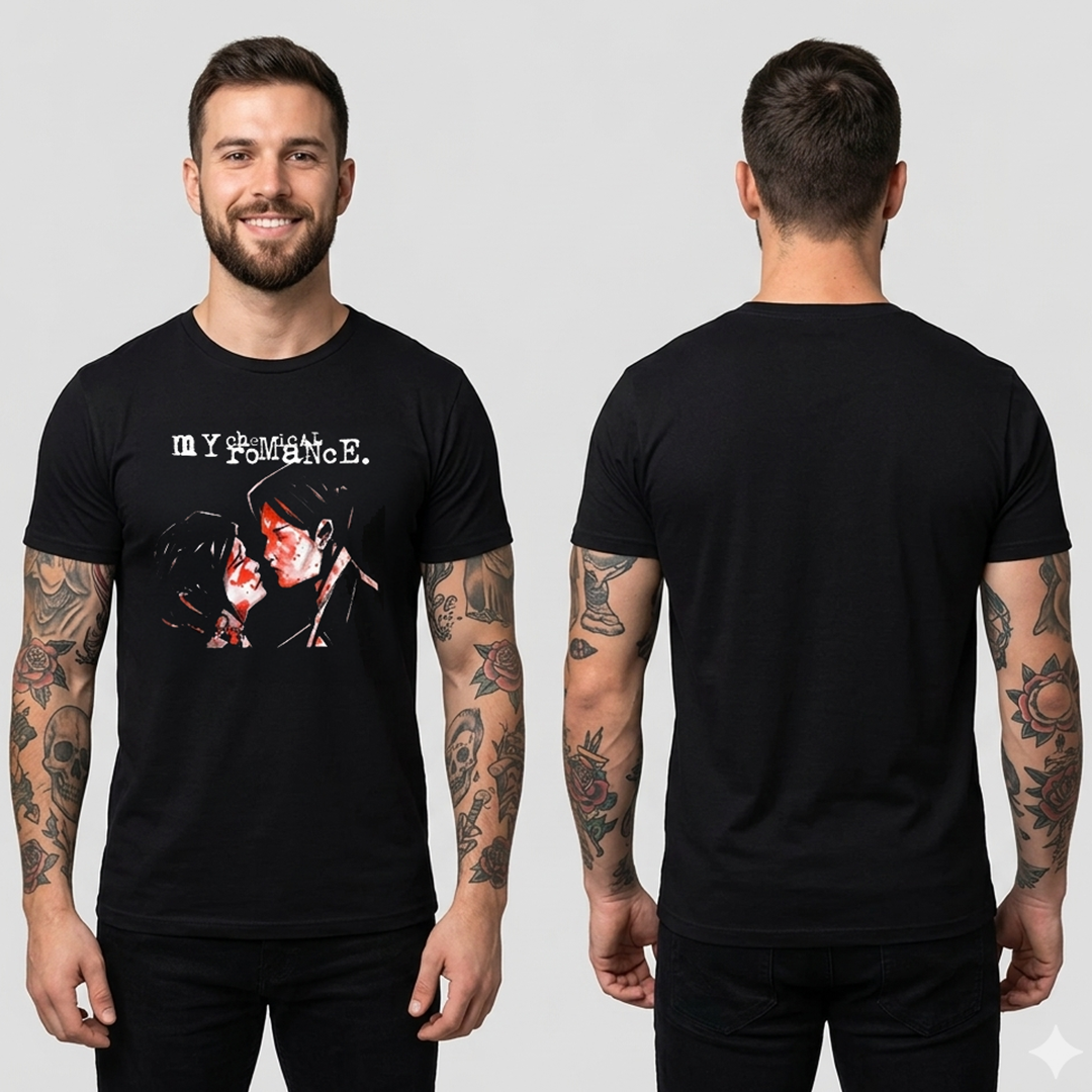 Camiseta Algodón My Chemical Romance Three Cheers for Sweet Revenge.