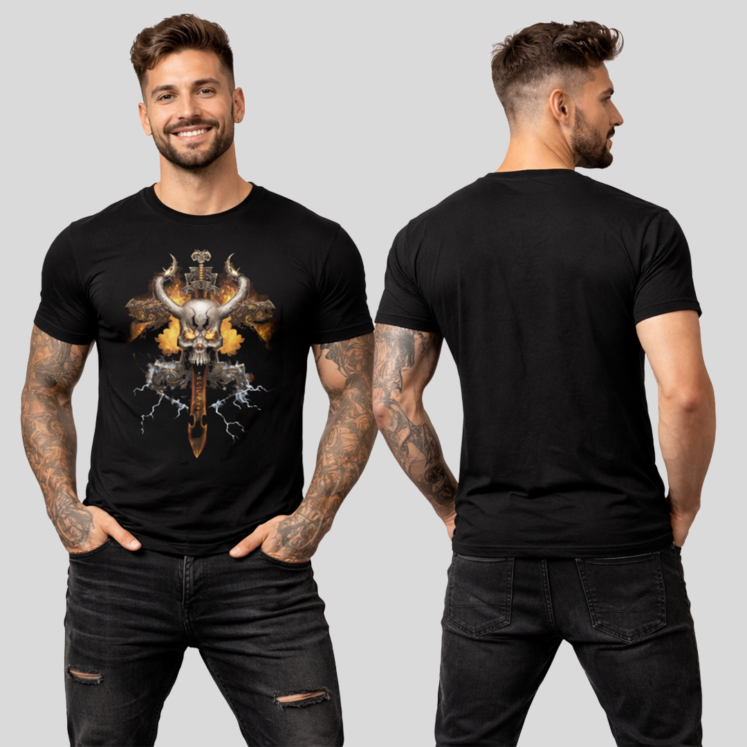 Camiseta Algodon Rock Style Espada Poster