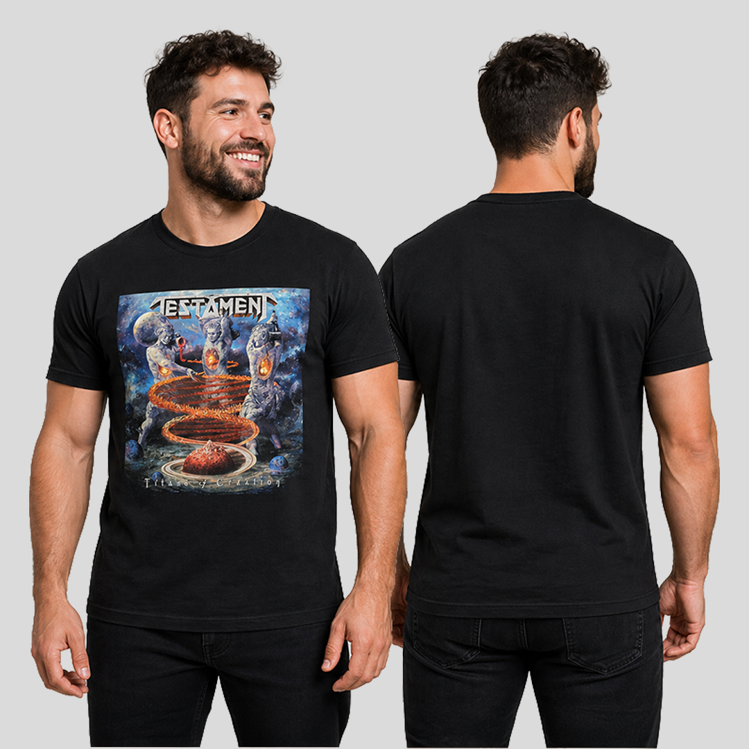 Camiseta Algodon Testament Titans Of Creation