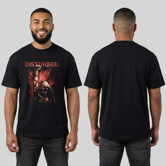 Camiseta Algodon Disturbed Poster