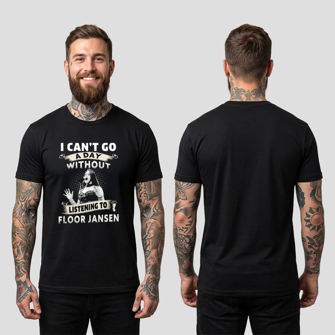Camiseta Algodon I Can't Go A Day Without Listening