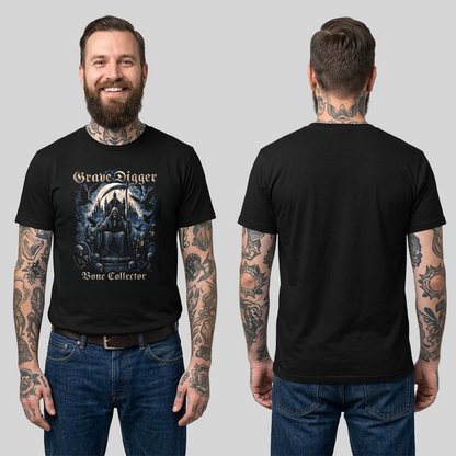 Camiseta Algodon Grave Digger Bone Collector