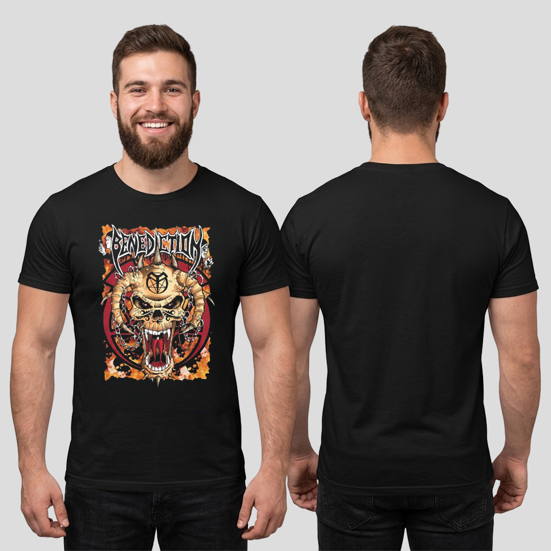 Camiseta Algodon Benediction Skull
