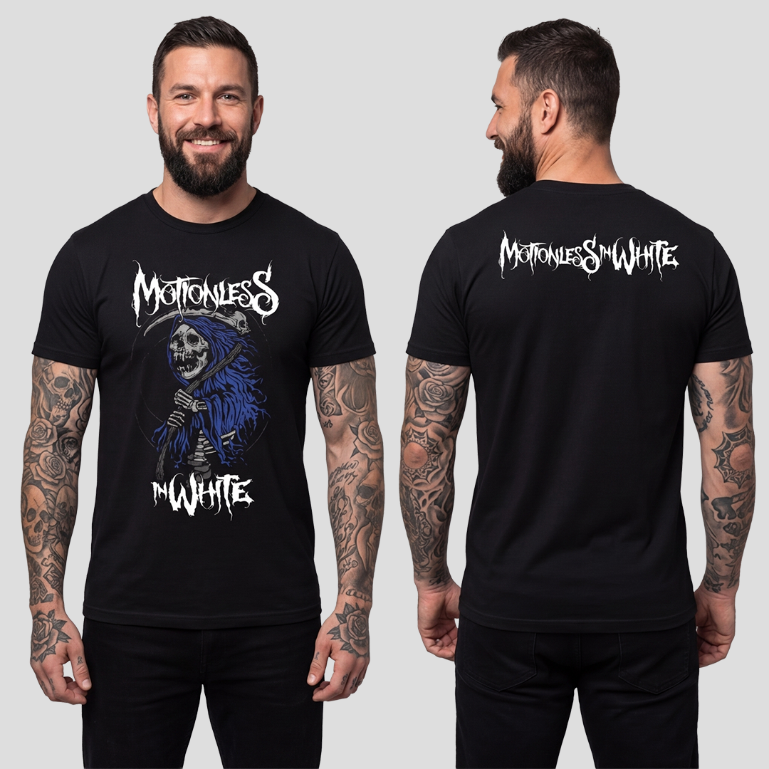Camiseta Algodón Motionless in White Doble Estampado