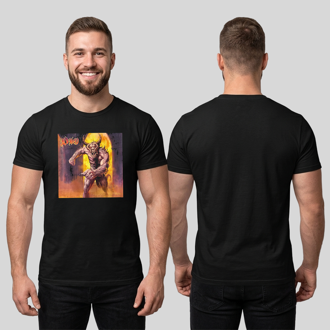 Camiseta Algodon Dio Monster Poster Syle