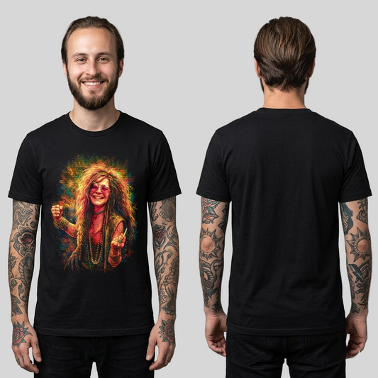 Camiseta Algodon Janice Joplin Art 2