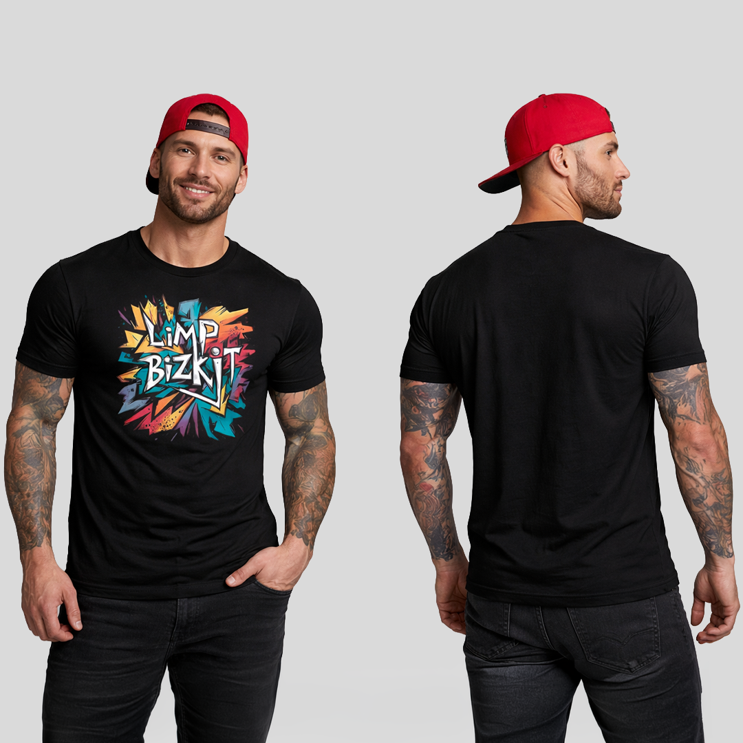 Camiseta Algodon Limp Bizkit Poster Graffiti Poster Clasico