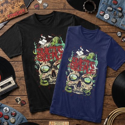 Camiseta Algodon Suicide Silence Skull Snake Style